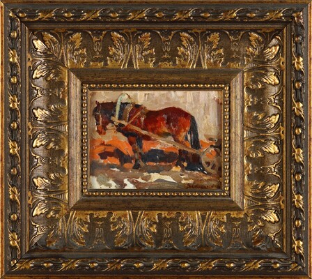 Стожаров Владимир Фёдорович. Этюд с лошадью 